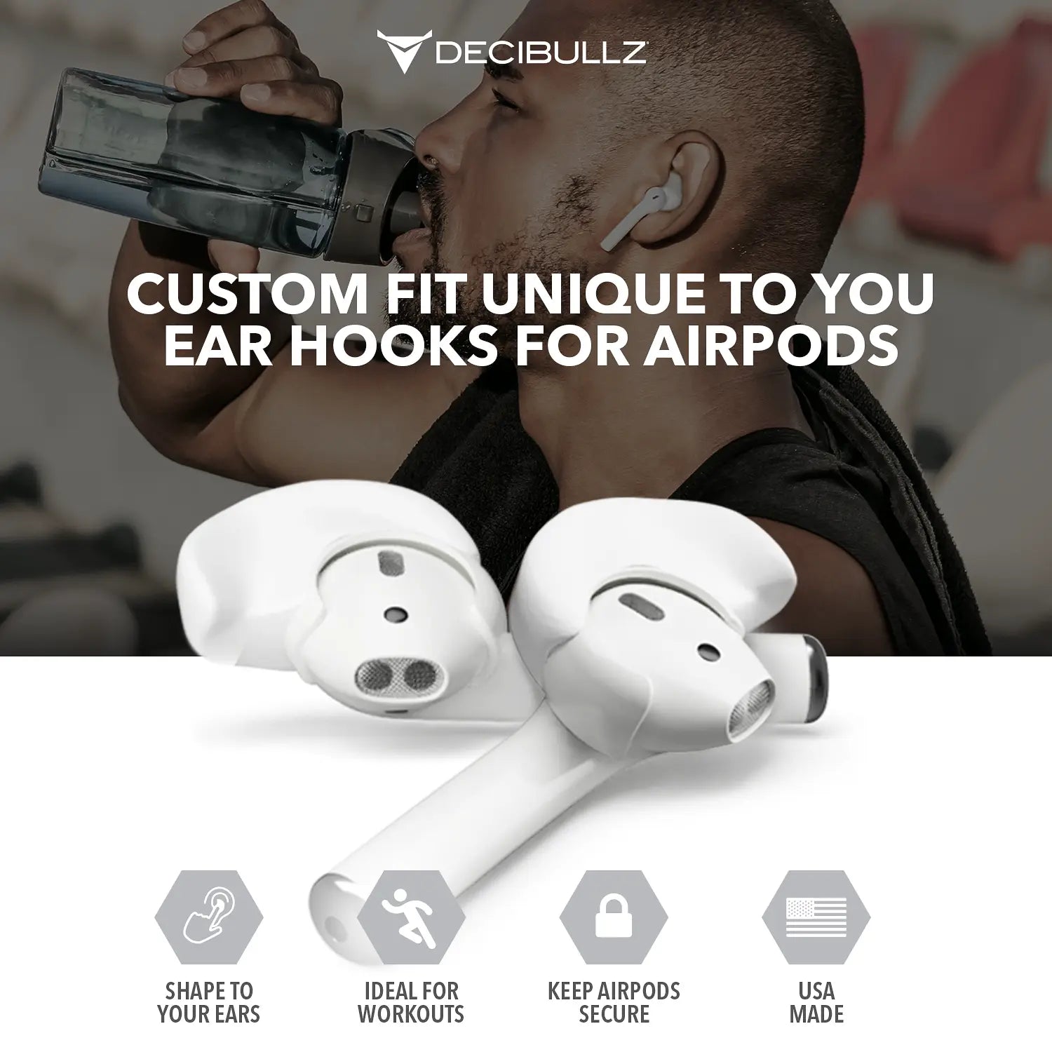 Custom Moldable AirPods and EarPods Ear Hooks