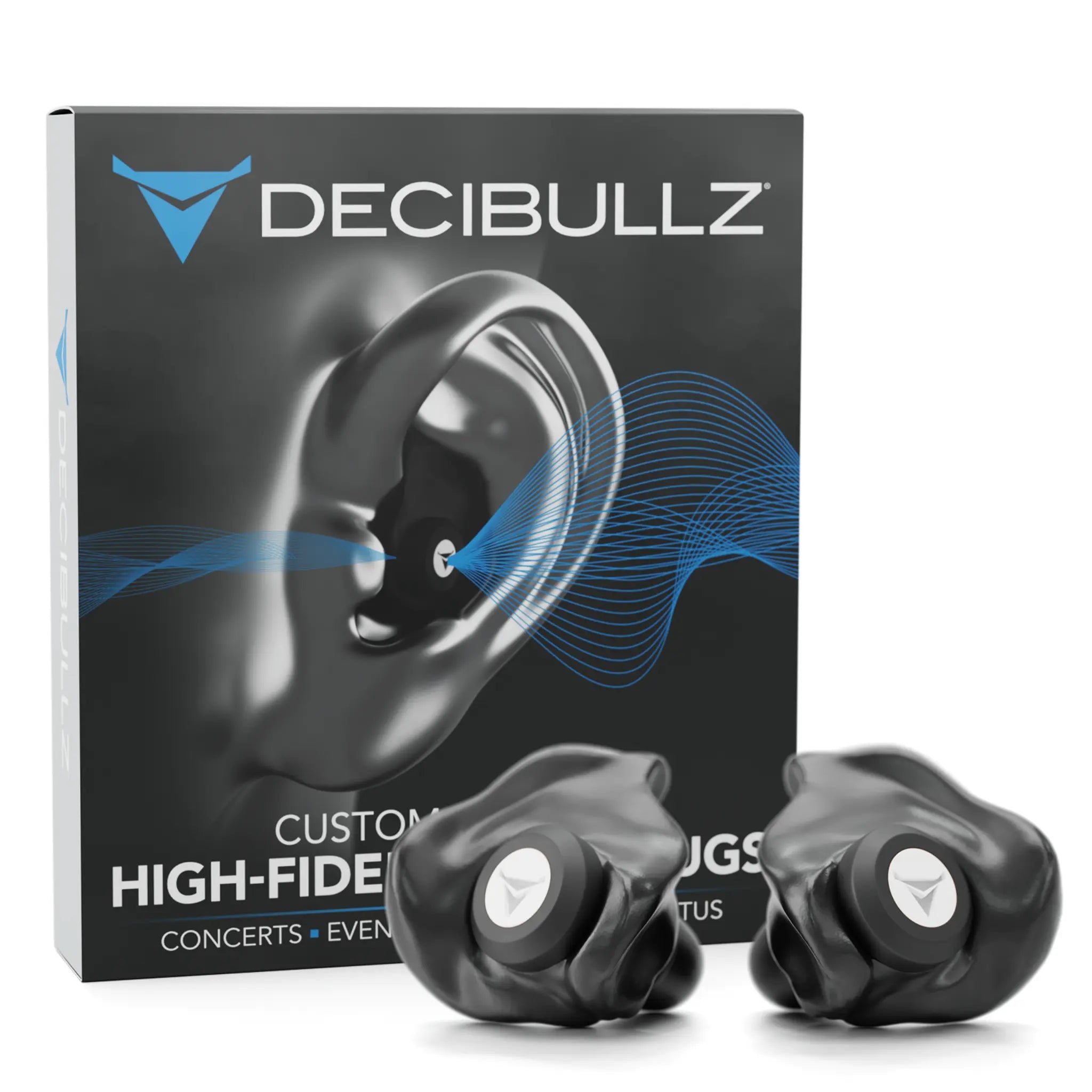 Custom Molded High-Fidelity Earplugs for Concerts, Musicians, Events, and Noise Sensitivity