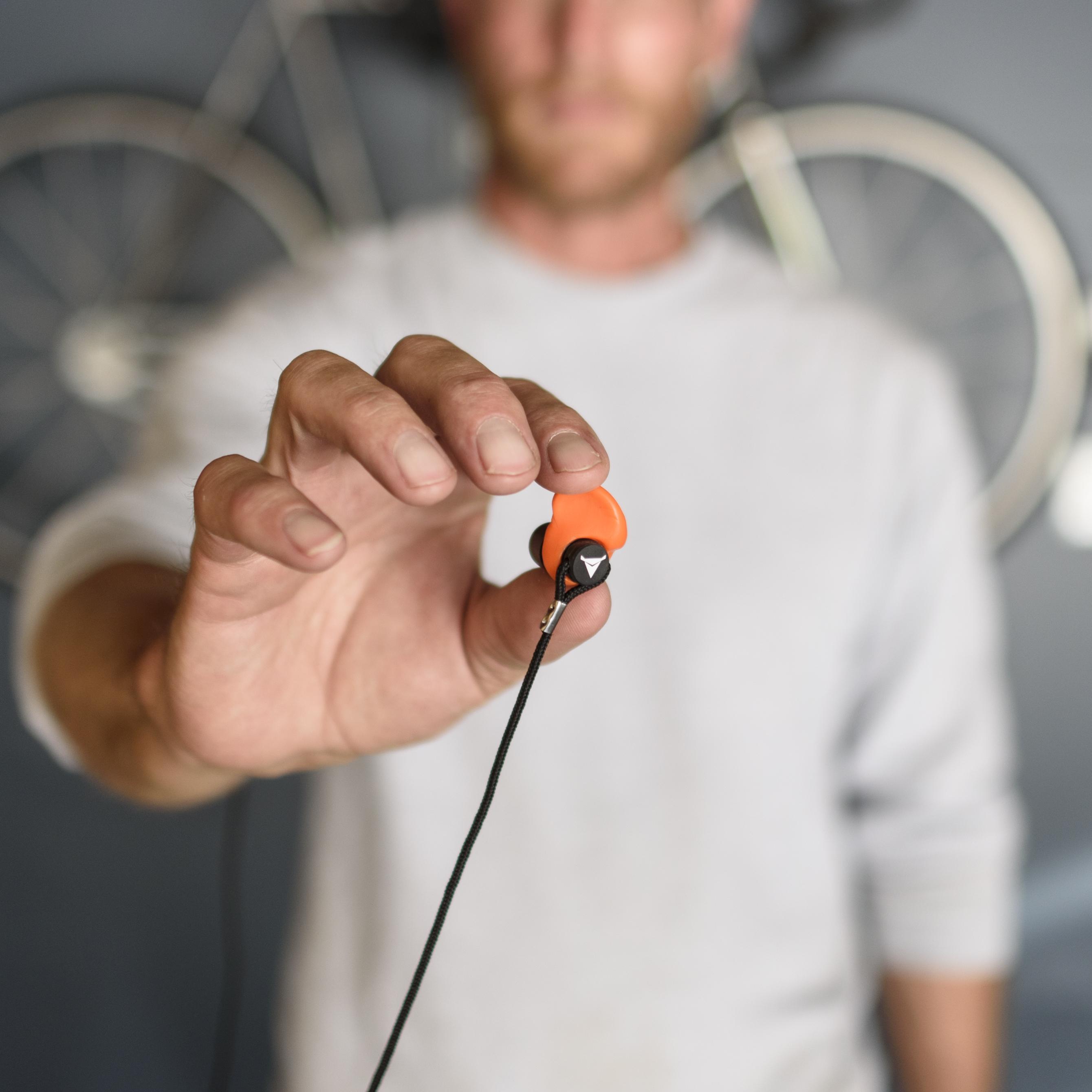 Earbuds disguised as ear plugs hot sale