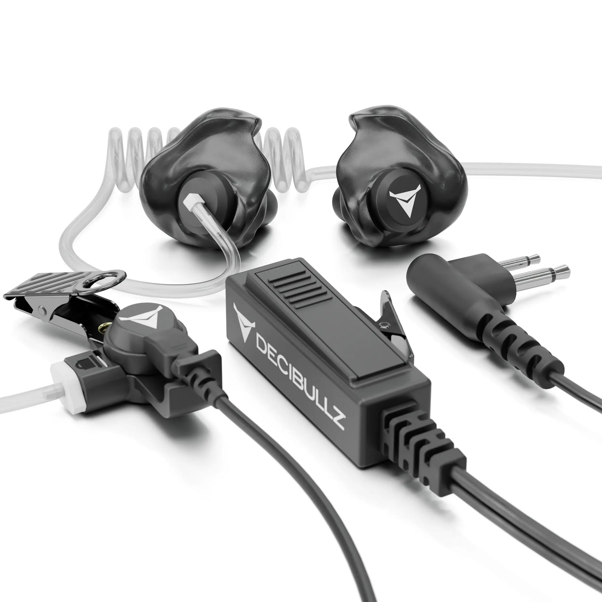 Isolation Custom Molded Two-Way Surveillance Acoustic Tube Headset