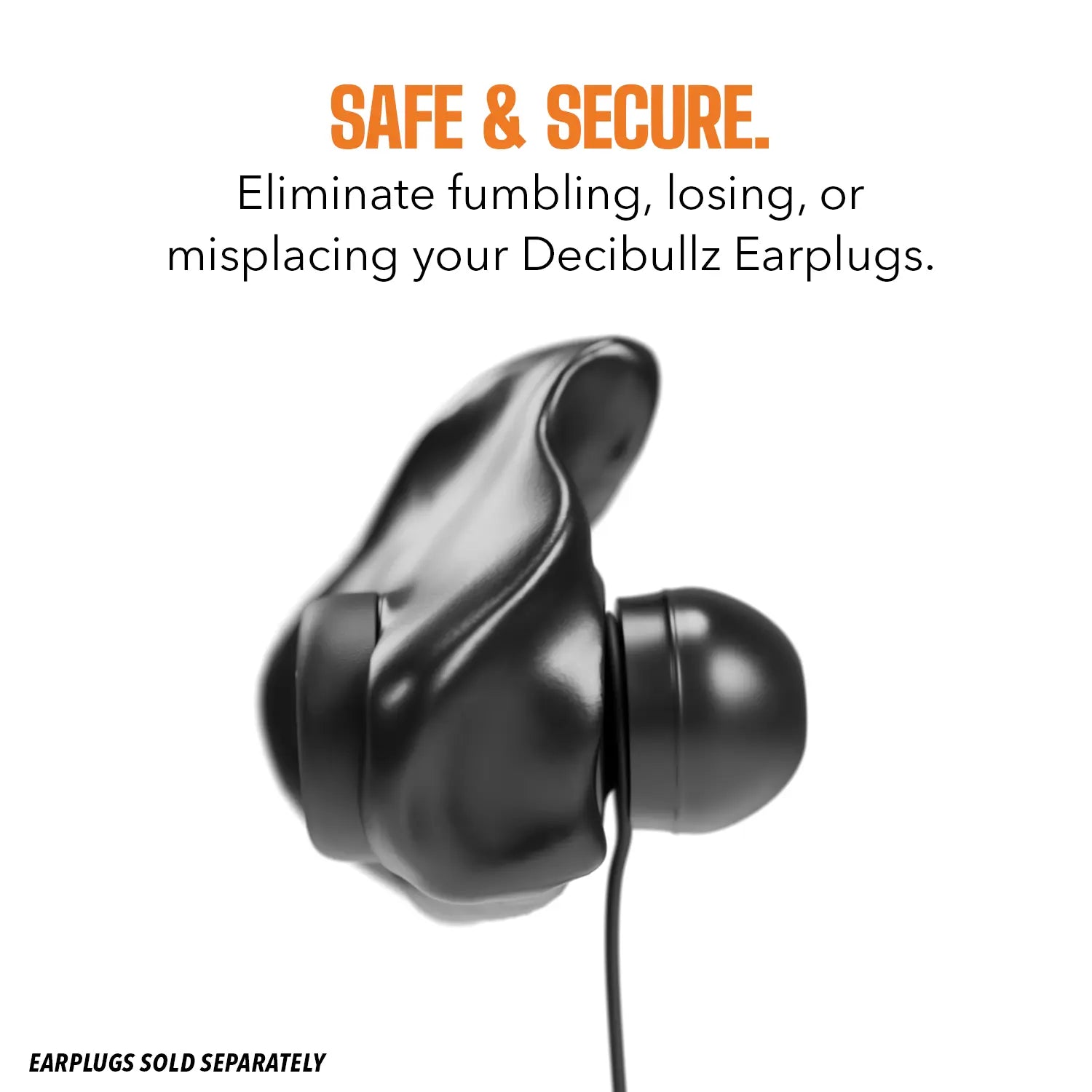 Decibullz Premium Silicone Earplug Lanyard
